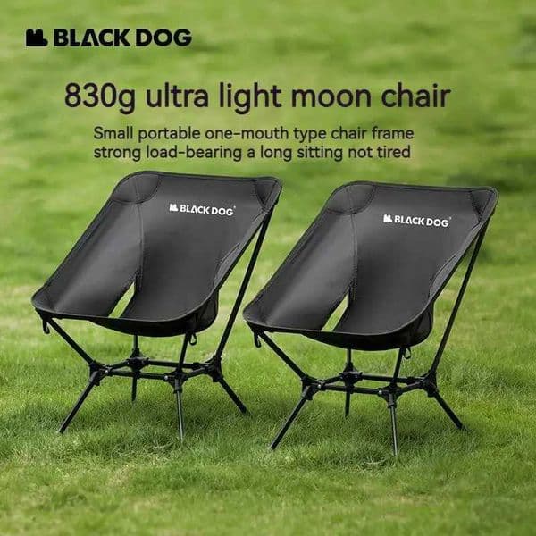 Naturehike Blackdog Folding Moon Chair Bearing 130kg Aluminum Alloy Camping Outdoor Fishing Ultra Light Chair with Foot Cover Z260428