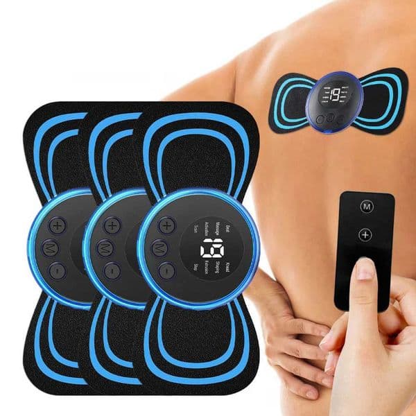Portable Electric 8 Modes EMS Mini Neck Massager Shoulder Cervical Massage Muscle Stimulator Pain Relief Neck Back Relaxation L260525