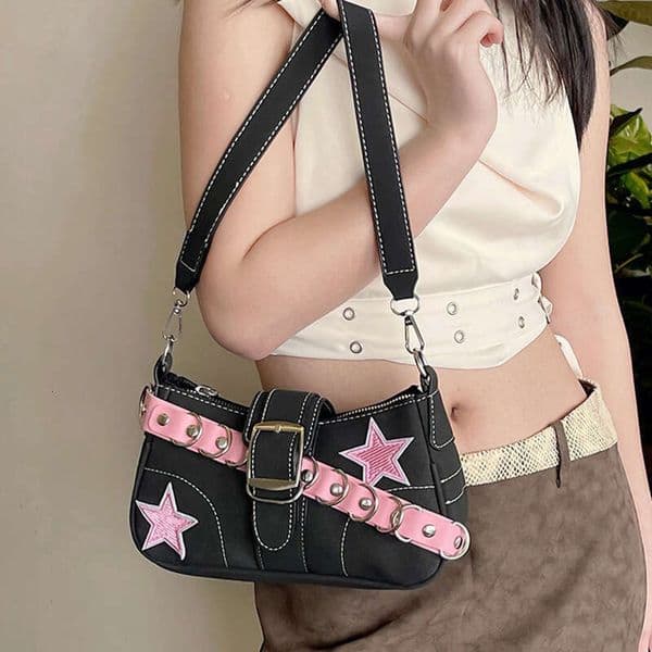 New Trendy Design Star Baguette Shoulder Sweet Cool Spicy Girl High End Underarm Women S Bag