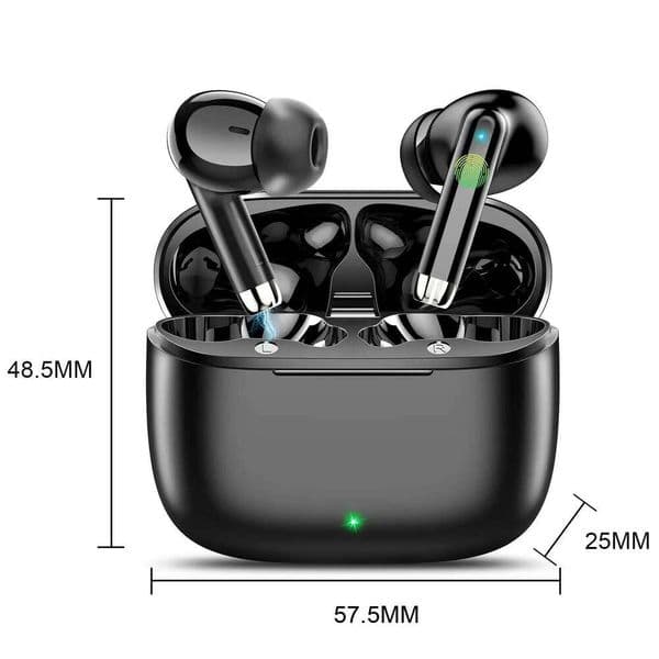 K66 Noise Cancelling Earbuds, 90% ANC Reduction, 14.2mm Hi-Res Sound, BT 5.3, IPX7 Waterproof, 48H Playtime 26Y0525