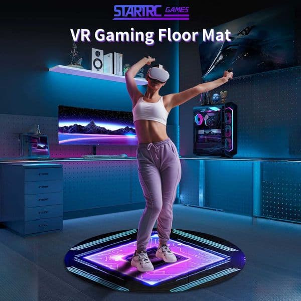 Hellodigi Universal VR Glasses Sports Floor Mat Anti slip and Anti drop Protection Simulated Space Accessories Game Carpet L260525M228