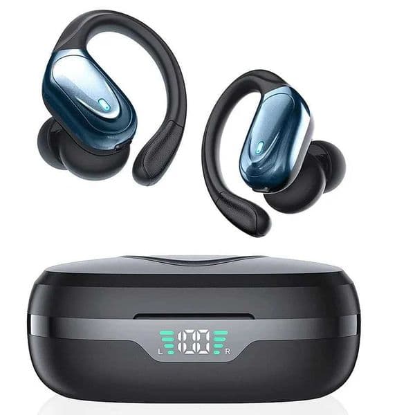 True Wireless Headphones TWS Bluetooth Earbuds Headsets Deep Bass Earphones mic LED Power Display for Sport Workout Running Gym T260525