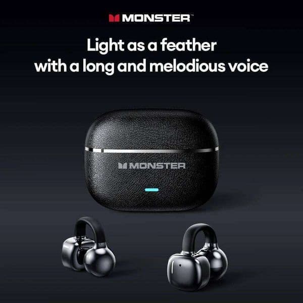 Choice Monster MQT65 OWS 6.0 Earphones Low Latency Earclip BT Headphones HD Call HiFi Music Game Sport Earbuds 26Y0525