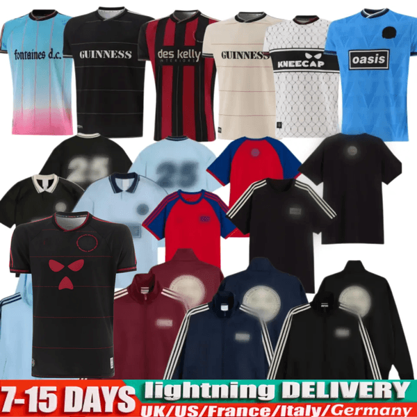 25 26 Bohemians Oasis Tour Live 2025 135th Anniversary Football Jersey 2025 2026 Camisetas HOME AWAY THIRD GOALKEEPER football shirt adult kids kits Oasiss 1 2