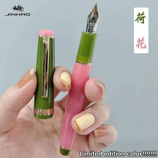 Limited Edition! JINHAO 82 Fountain Pen Customized Mixed Macaron Color Acrylic EF/F/M/Bent Nib Office School Supplies Stationery 26Y0525