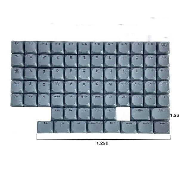 Ultrathin Low Profile MX Keycap PBT Material Dye-sub 70keys Dedicated to Choc Corne Sofle VELVE Mini Split Symmetric keyboard Z260525