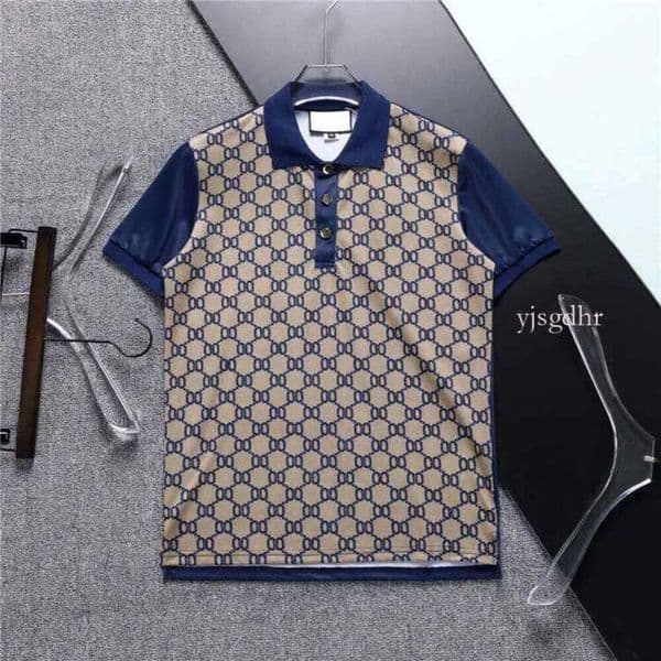 2026 Designer Fashion Top Business Clothing Polo Gu Embroidered Collar Details Short Sleeve Shirt Mens Multi Color Colors Tee Guc