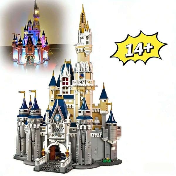 4080Pcs Magnificent Magic Castle Building Blocks Set 71040, Home Decor Model, Festival & Birthday Gifts for Girls 26L0525