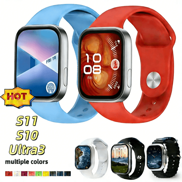 2026 New S10/S11 Promax Smart Watch with Dynamic Island, supports Alipay, NFC and Bluetooth functions