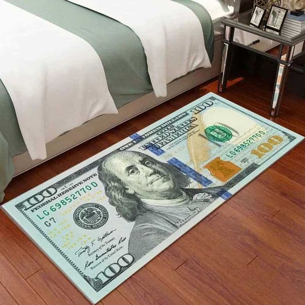 VIKAMA Creative USD Bedroom Carpet Entrance Hall Anti-Slip Dirt-Resistant Door Mat Living Room Long Rug Home Decoration W260525