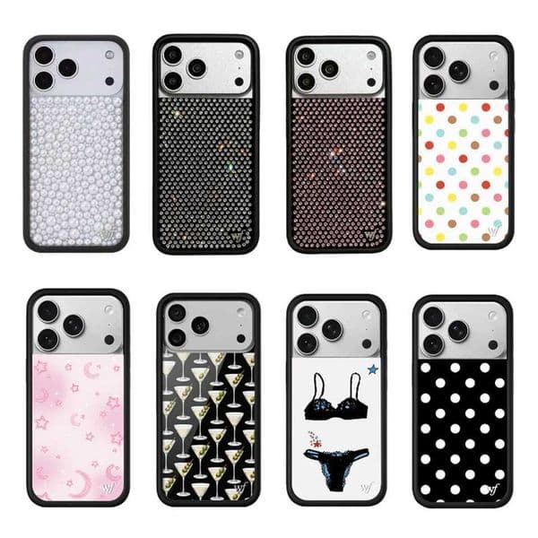 New Wildflower Diamond Pearl Phone Case for 17 Pro Max 16 Plus 17 Air 12 13 14 15 16 Cover 3D WF Cartoon Polka Dots Cover L260524