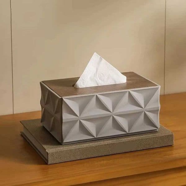 Minimst Wooden Lid Tissue Box Elegant Multi-Functional Napkin Holder Large Capacity Square Napkin Paper Case Table TopJ260525