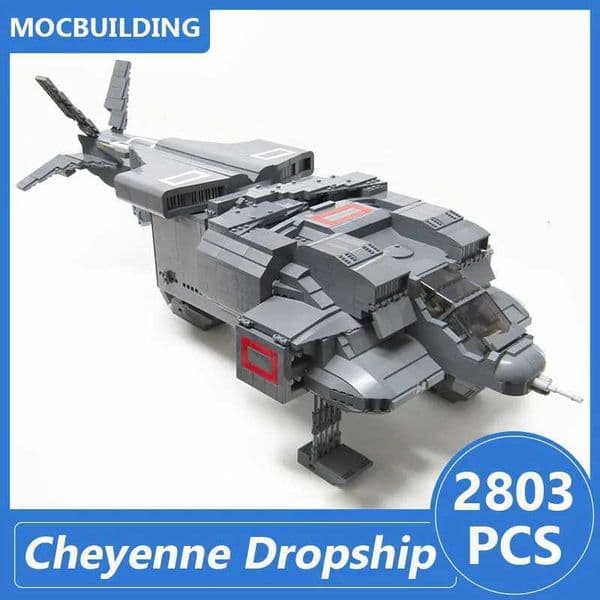 Cheyenne Dropship UD-4L Mini Sc Model Moc Building Blocks Diy Assemble Bricks Space Educational Collection Toys Gifts 2803PCSJ260525