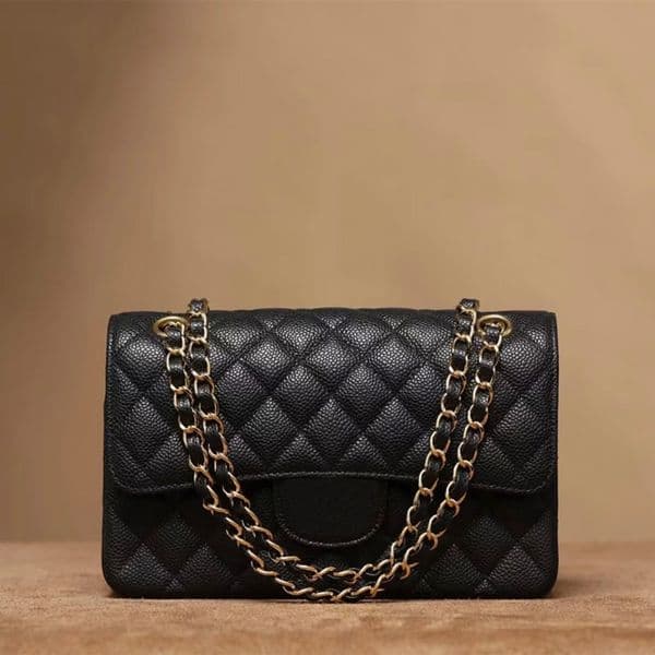 designer bag shoulder bag Chain bag Flap handbags Caviar bag sheepskin bag Multiple color options Stylish classic style 23cm