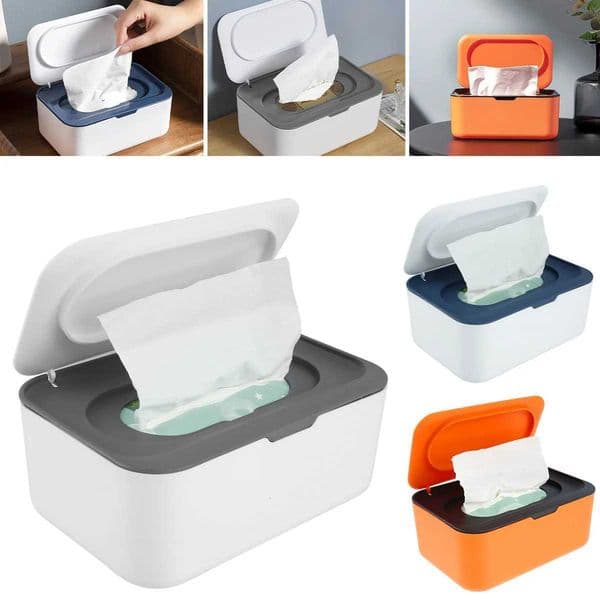 Wet Tissue Box Paper Dispenser Portable with Lid Dustproof Tissue Storage Box Baby Wet Tissue Organizer Car Napkin Organizer HotJ260525