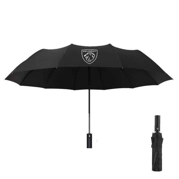 For Peugeot 206 5008 207 208 301 308 407 408 508 2008 3008 4008 GT RCZ GTLine Car Automatic Folding Windproof Sunshade Umbrella L2605221