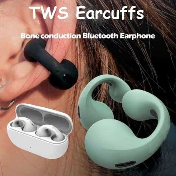 T75 Sport Bone-Conduction Bluetooth 53 Earphones HiFi Sound Wireless Headphones Earclip Waterproof Open Ear Headset Earring T260525