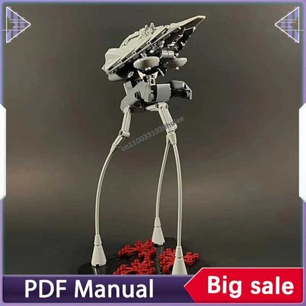 MOC Alien Tripod Building Blocks 295PCS Creative DIY Assembly Educational Toys Children Birthday Gift Desktop DecorJ260525
