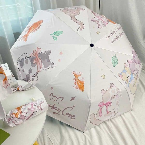 Windproof and Sunscreen Folding Umbrella Thickened Double Layer Automatic Umbrella Business Gift Umbrella Sunshade Umbrella L260522