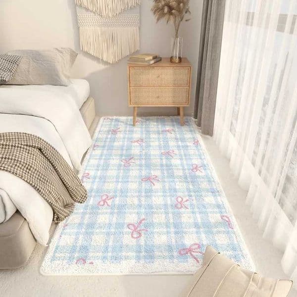 VIKAMA Korean-style Fresh Carpet Home Decor Suitable for Living Room and Bedroom Floor Mat Anti-slip Soft and ComfortableJ260525