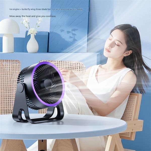 Rechargeable Desktop Electric Fan Table Circulator Wireless Portable Quiet Ventilator Wall Ceiling Office Bedroom USB Fan Air Cooler Air Circulator Fans