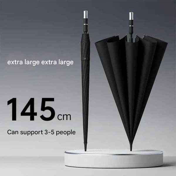 High-end Automatic Extra Large Reinforced Thickened Sturdy Storm-resistant Umbrella Mens Three People Long Handle Umbrella L260522