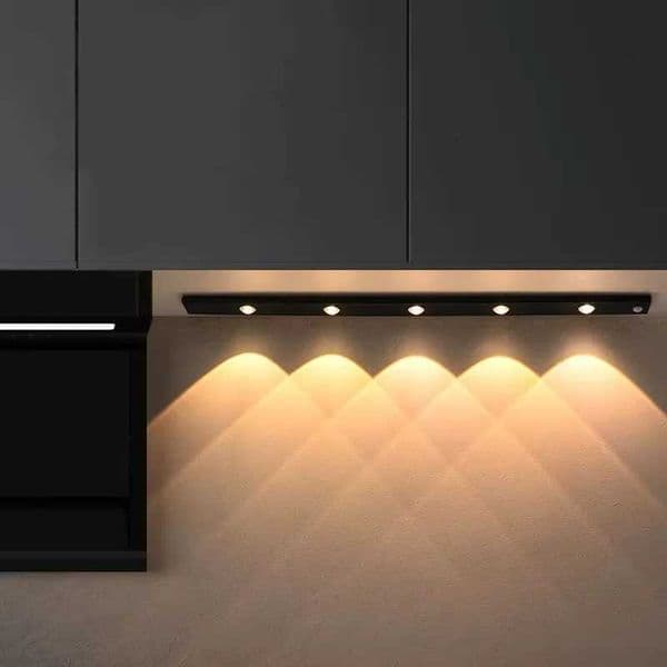 LED Ultra Thin Under Cabinet Lights Motion Sensor night light Wireless 3Color Dimmable For Kitchen Cabinet Bedroom Wardrobe LighR260525