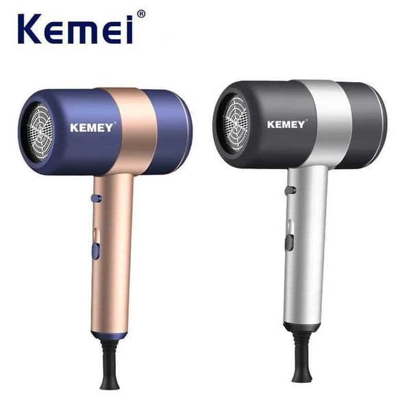 Kemei Hair Dryer 1800W Portable Lightweight Blow Dryer Fast Drying Negative Ion Hairdryer Blowdryer Heat Settings for Home Use L260525