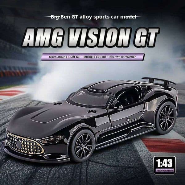 143 GT Super Concept Diecast Metal Alloy Model Car Hobbies High Simulation Collections Ornaments Boyfriend 26L0525