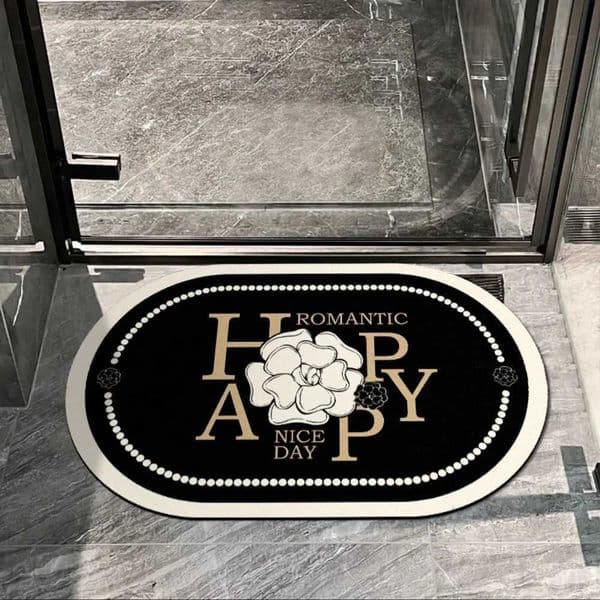 VIKAMA Bathroom Non Slip Quick Drying Floor Mat Entrance Bathroom Oval Waterproof Wear Resistant Carpet Ins Wind Home DecorationJ260525