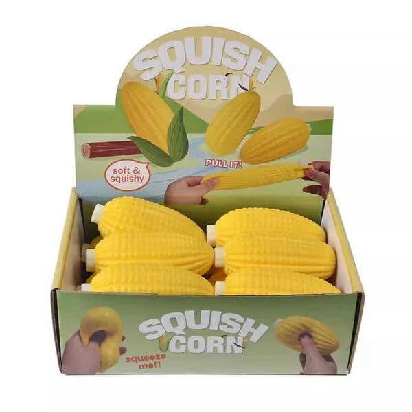 1Pcs Corn Shaped Squishy Toy Realistic Flour Filled Stress Ball Anxiety Relief Sensory Decompression Fidget Toy Z2605251