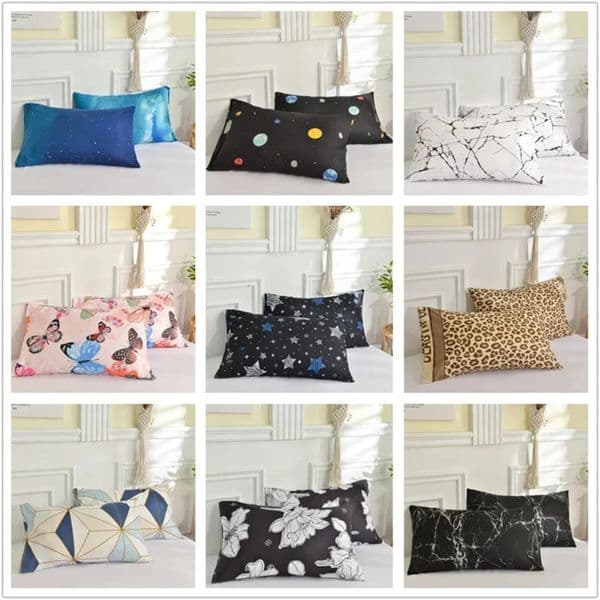 2026 Printed 2Pcs Pillowcase 48X74cm Pillow Sham For Home perfume Bed Pillowslip Rectangle cologne Cushion Cover Funda Almohada Free Shipping 6 14