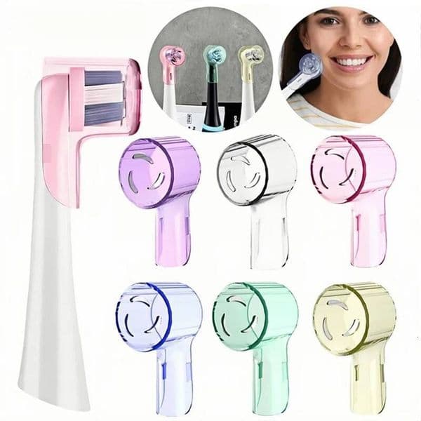 2-8pcs Colors Dustproof Covers Caps Compatible With Braun For Oral B & Io Series Electric Toothbrush Head Protector ddmythur