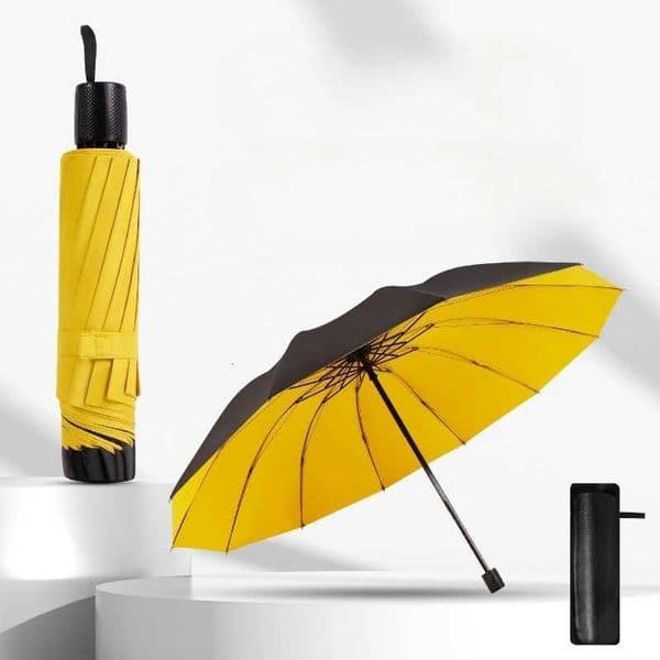 Thickened Large Size Rain Umbrella Windproof Sunshade Reversing Schooling Umbrella Anti-Bash Resistant for Heavy Rain 128cm L260522