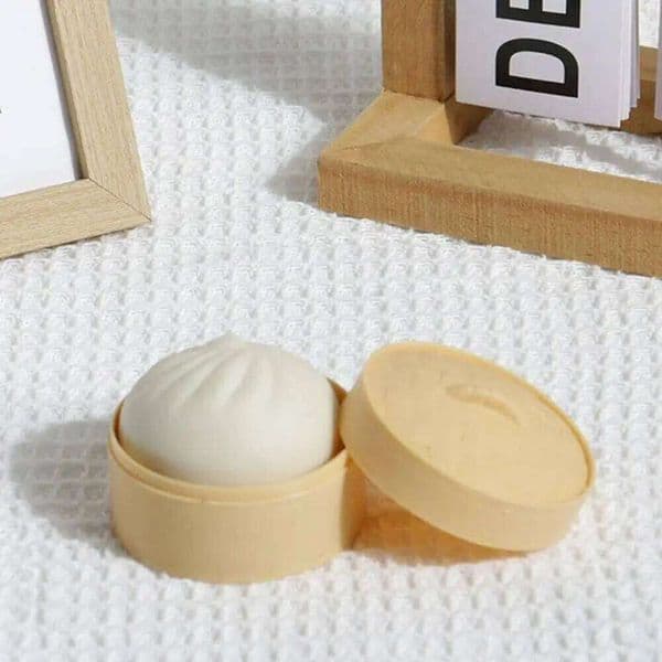 Colorf Dumpling Squishes Stress Balls Simation Food Squishies Dough Ball With Steamer Low Rebound Decpression Toys J260525 J260530