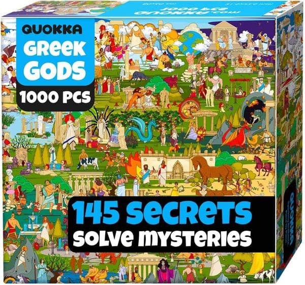 QUOKKA Piece Jigsaw Puzzle Greek Gods Puzzles for Adults 1000 Pieces Premium Box Packaging E xtraF unw ithH iddenS ecretsA udioS toryP erfectR elaxati X260525
