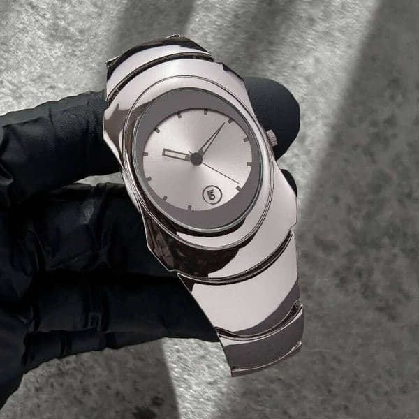 Y2k Blade Quartz Alien Style Creative Design Special Fashion Unique Matte Smooth Steel Men Watch Personalize AAA Clock 26Y0525