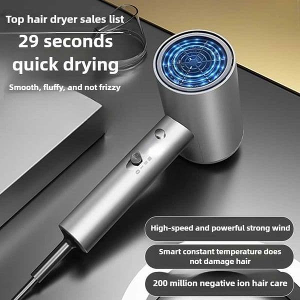 High-speed Hair Dryer 2300W High-power Silent Hair Dryer Household Appliances Negative Ion Hair Care Corrugated Wire Heating L260525