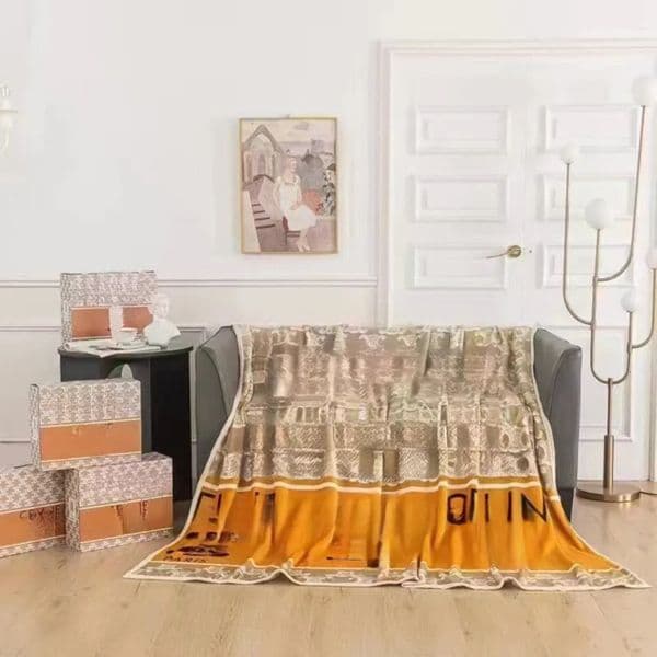 2026 Designer Flannel cologne perfume Office Nap Air Conditioning Blanket Wholesale Free Shipping 6 14
