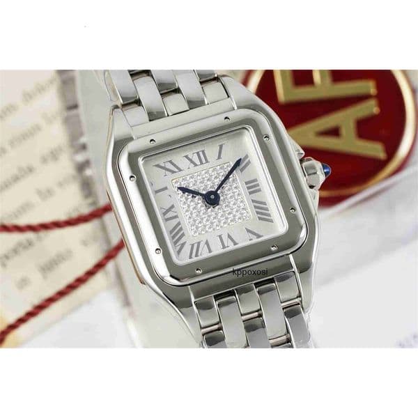 Top quality panthere watch super clone watches mens watch womens watch swiss quartz movement sapphire crystal glass 316L steel 22mm 27mm with box 7L45