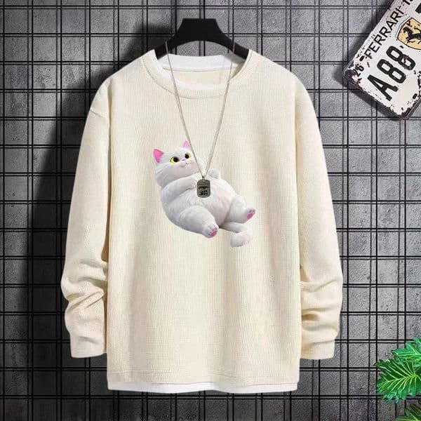 Men's Hoodies Loose Fit Long Sve Hoodie Base Layer Irt Plus Size Trendy Korean Sle Breathable Polyester Fabric Round Ne Pattern