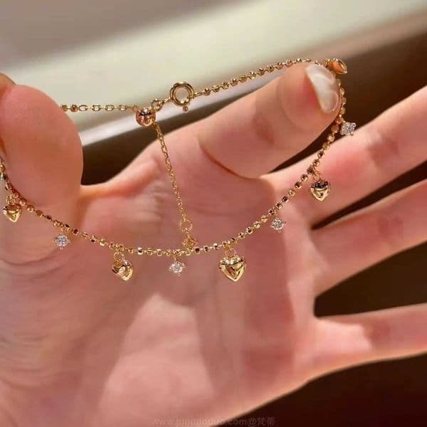 Alloy Bracelet New High-End Jewelry Minimalist Zircon Charm Chain Style Bracelet for Women L260525