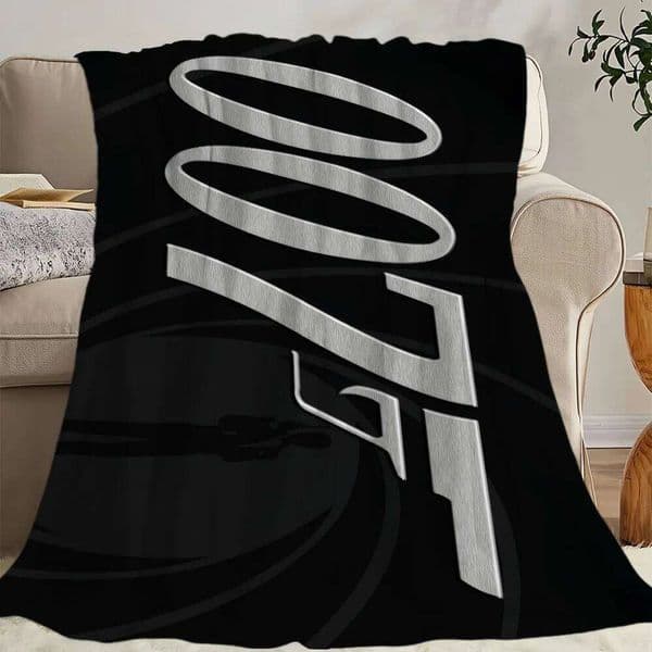 Special J-James B-Bonds Agent Suspense Blanket Travel And Gift Comfort Soft Plush Suitable For Sofa Living Room Office Bedroom W260525