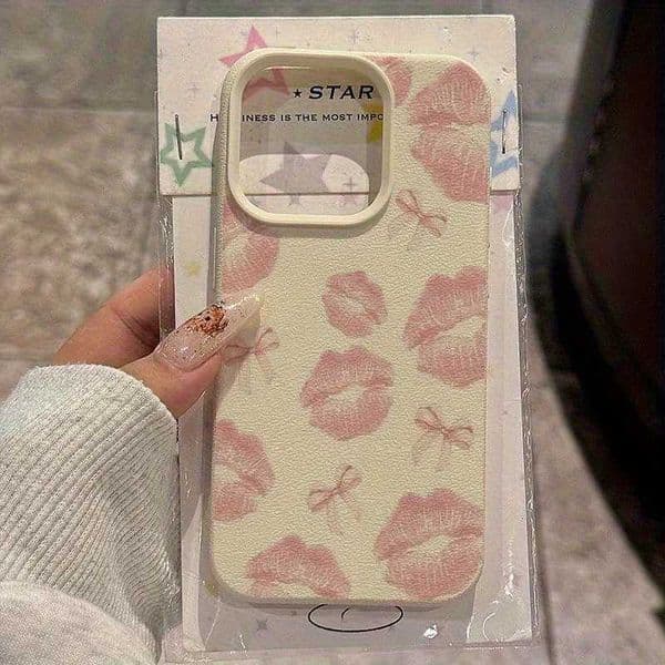 Full Screen Sexy Lips Soft Phone Case For 16 17 Air 15 14 13 12 11 Pro Max 16 Plus Shockproof Cover Case Funda Bumber L260524