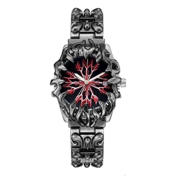 New Men's Watches Alabaster Claw Cracking Flame Y2K Waterproof Quartz Wristwatches Date Calendar Relogio Masculino Drop Shipping 26Y0525