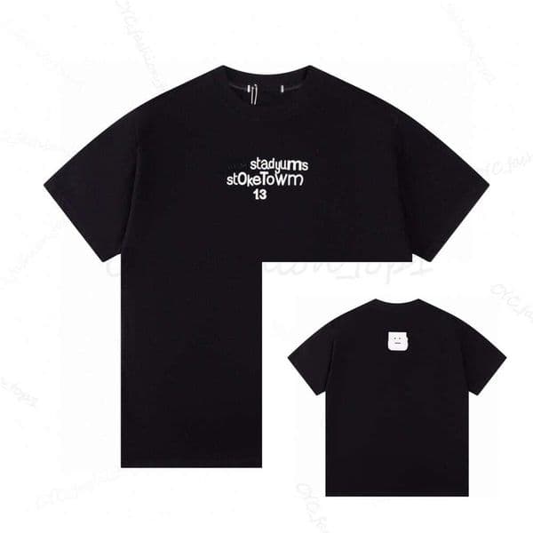Top quality Designer Clothes Brand Summer acnelys New High Version Brand Letter Classic Embroidery Short Sleeve Unisex Casual Loose T-Shirt 438 f00