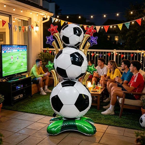 2026 World Cup Football Standing Balloon Large Size Scene Atmosphere Decor for Shop Entrance Party