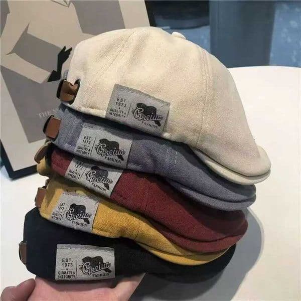 Retro classic beret for men and women Japanese street trend back wearing hat woman Korean version beret C260525