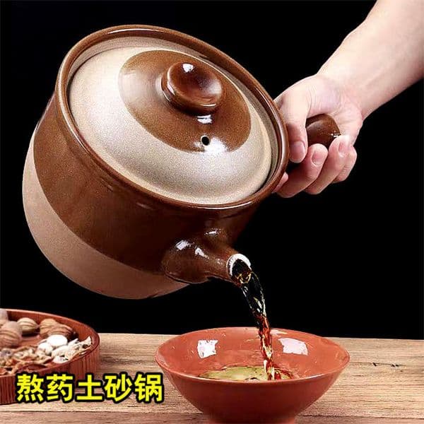Luxury Designer Decor Clay Household Medicine Pot, Unglazed For room Decocting And Stewing Medicine, Single-Bottomed Clay Pot Decoration Hom 6