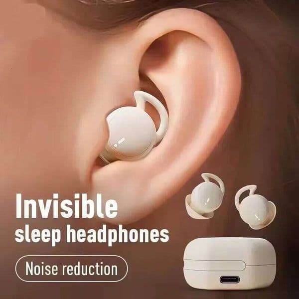 BT Earbuds,Wireless Sleep Ear Buds,Invisible Noise Cancelling Earphones,BT Sleeping Headset for Small Ears Canal 26L0525